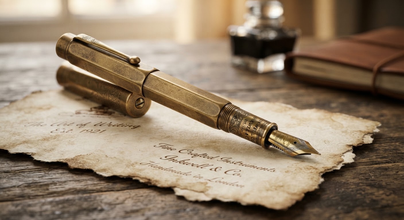 Brass Nib Fountain Pen — Fine Writing